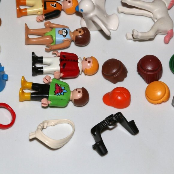 PLAYMOBIL FIGURES child boy woman man unicorn dove bird headgear accessories lot - Picture 6 of 7